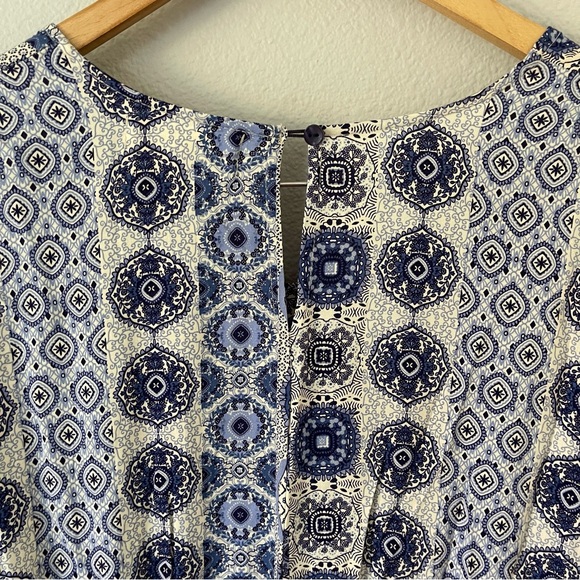 Alchemy Thread Dress XL Blue Print Asymmetric Babydoll Fairycore Fairy Boho - Picture 4 of 10